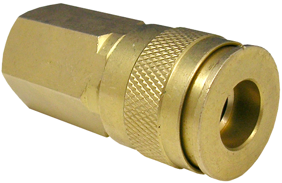 1/4 NPSF UNIVERSAL BRASS COUPLER FEMALE COUPLER (Pkg of 1) - S&R Fastener